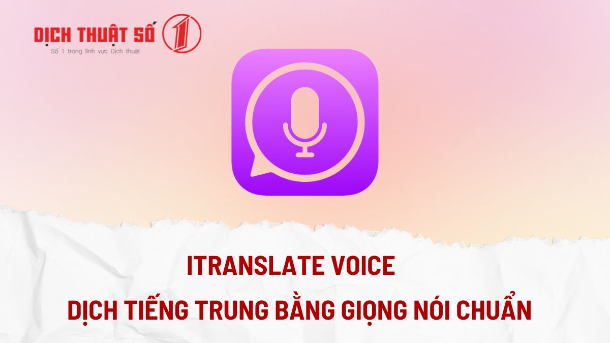 dịch tiếng trung bằng giọng nói