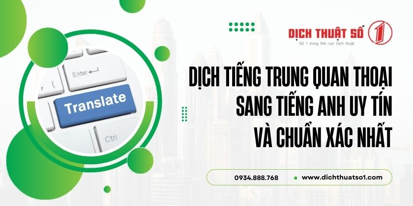 Dịch thuật tiếng Quan Thoại sang tiếng Anh