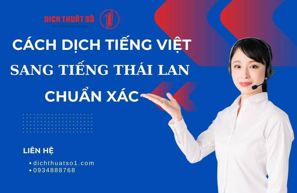 dịch tiếng Việt sang tiếng Thái Lan
