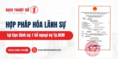 Dịch vụ Hợp pháp hóa - Chứng nhận lãnh sự