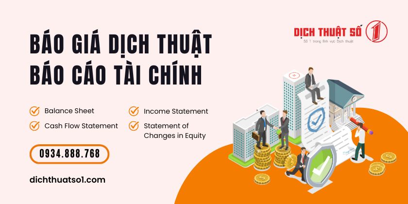 Báo giá dịch thuật báo cáo tài chính, kiểm toán