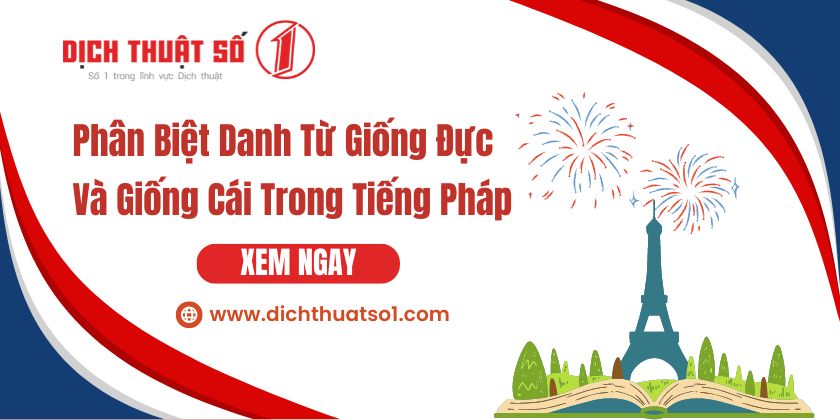 giống đực và giống cái trong tiếng pháp