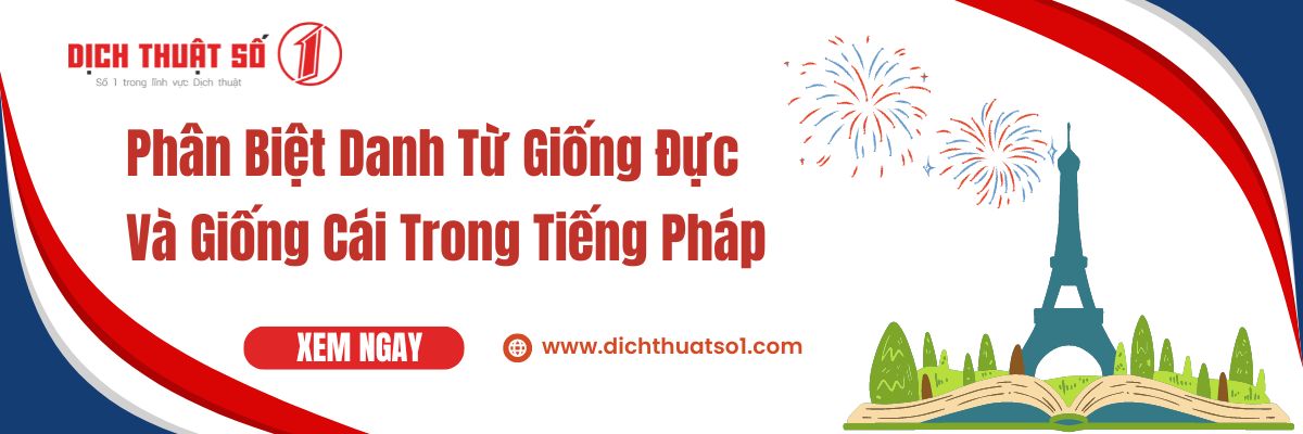 giống đực và giống cái trong tiếng pháp