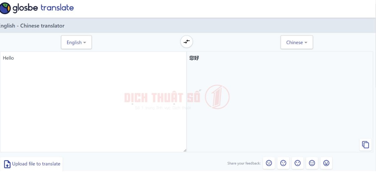 Dịch tiếng Anh sang tiếng Trung chuẩn online với Glosbe