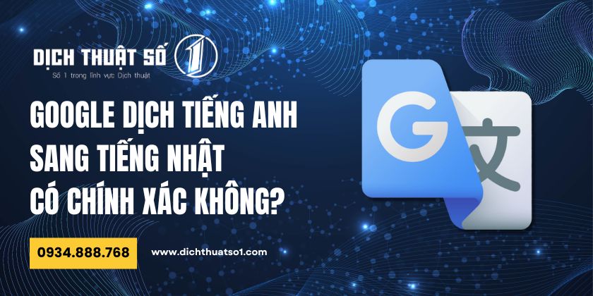 Google dịch từ tiếng Anh sang tiếng Nhật