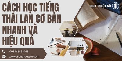 Phương pháp học tiếng Thái giao tiếp cơ bản hiệu quả và nhanh chóng