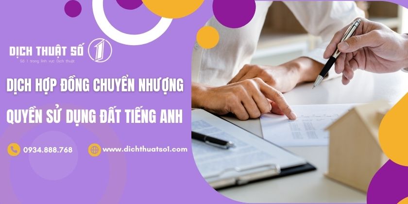 Hợp Đồng Chuyển Nhượng Quyền Sử Dụng Đất Tiếng Anh