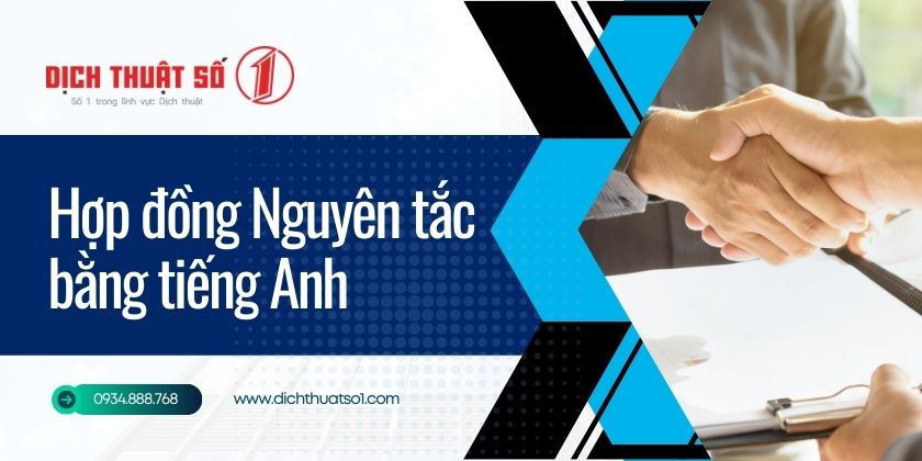 Mẫu hợp đồng nguyên tắc bằng tiếng Anh