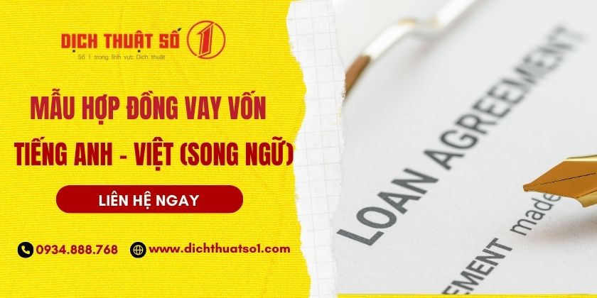 Hợp Đồng Vay Vốn Tiếng Anh