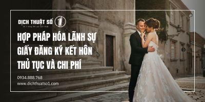 Hợp pháp hóa lãnh sự giấy đăng ký kết hôn