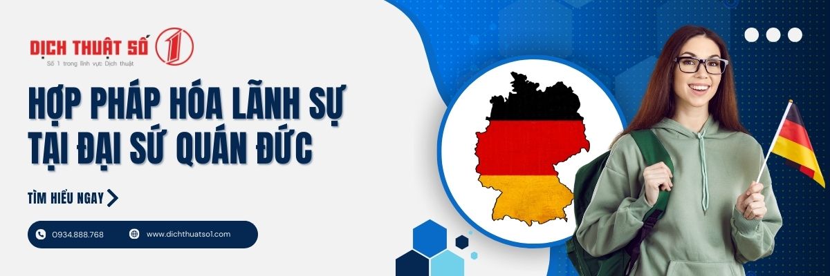 Hợp pháp hóa lãnh sự giấy tờ tại Đại sự quán Đức