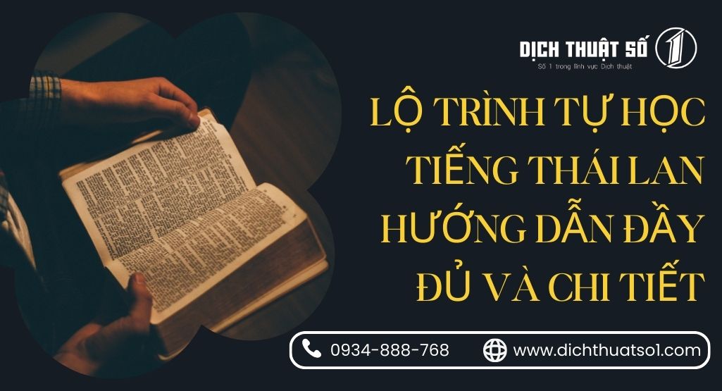 Lộ trình tự học tiếng Thái Lan - Hướng dẫn đầy đủ và chi tiết