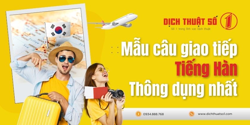 Mẫu câu giao tiếp tiếng Hàn cơ bản hằng ngày