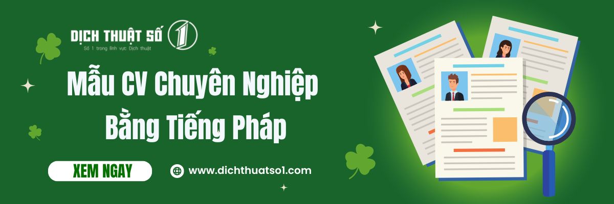 mẫu cv tiếng Pháp