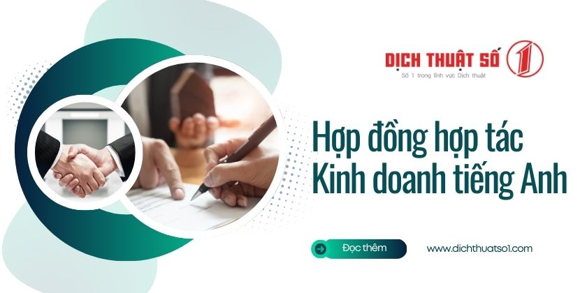 Mẫu hợp đồng hợp tác kinh doanh tiếng Anh 