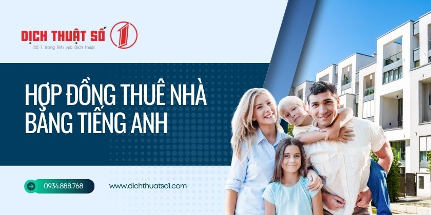 Mẫu hợp đồng thuê nhà bằng tiếng Anh