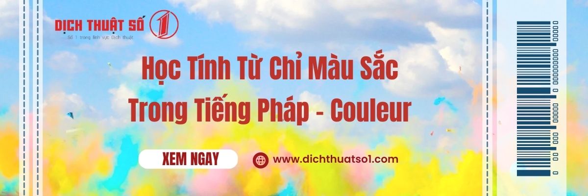 Màu Sắc Trong Tiếng Pháp