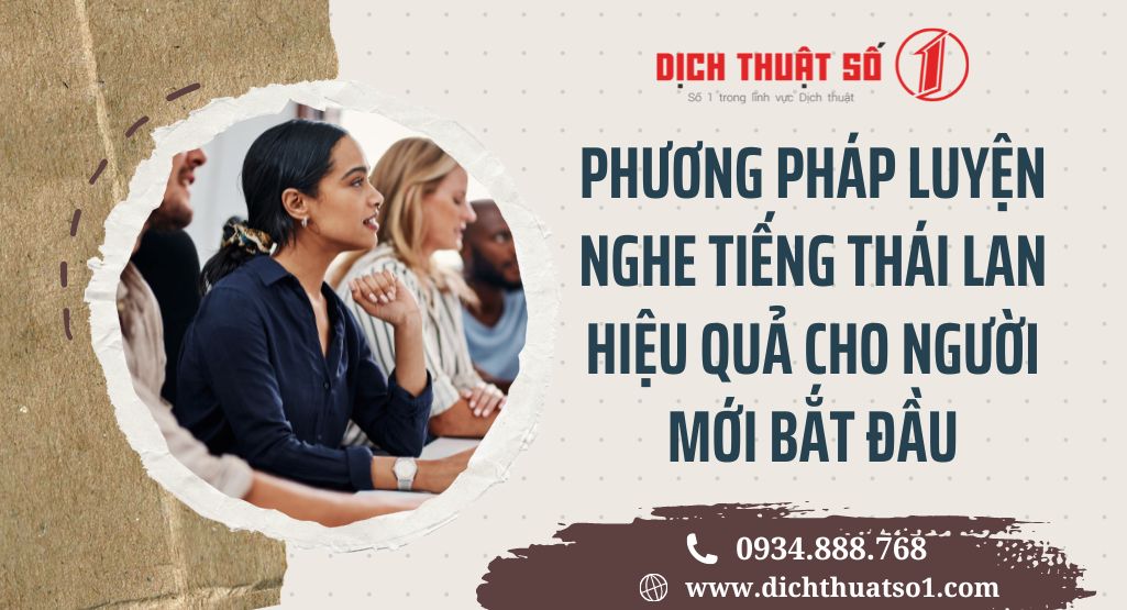 Phương pháp luyện nghe tiếng Thái Lan hiệu quả cho người mới bắt đầu