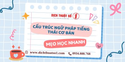 Tổng hợp cấu trúc ngữ pháp tiếng Thái Lan từ cơ bản đến nâng cao