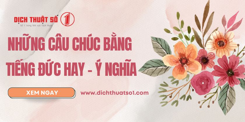 Những Câu Chúc Bằng Tiếng Đức