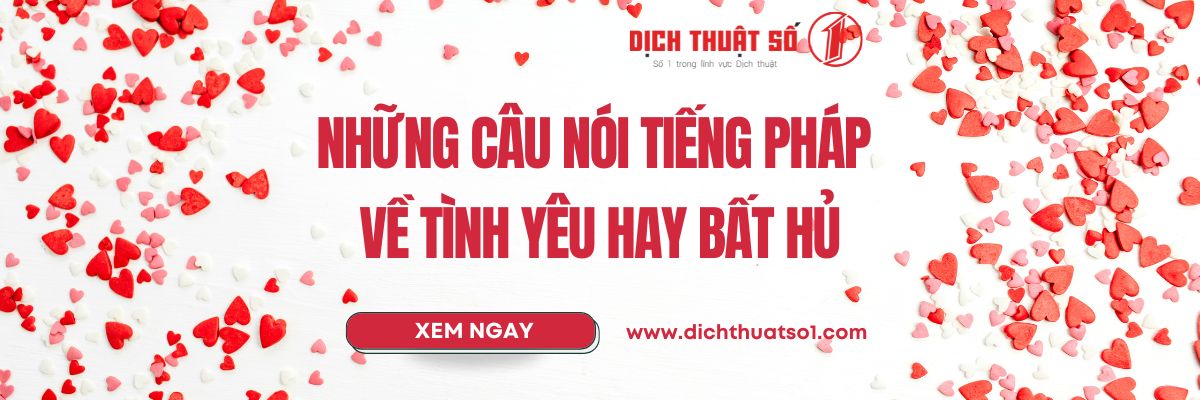 những câu nói tiếng pháp hay về tình yêu