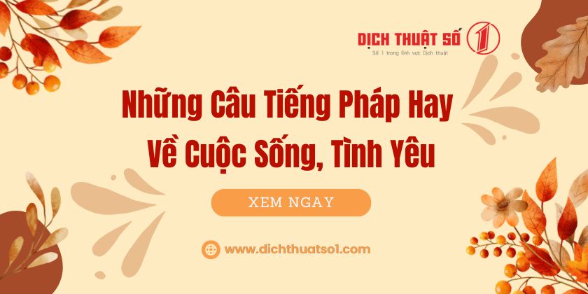 Những Câu Tiếng Pháp Hay