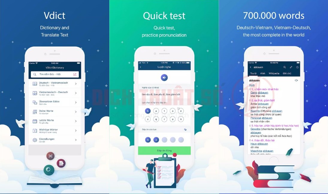 VDICT PRO là phần mềm từ điển tiếng Đức sang tiếng Việt offline