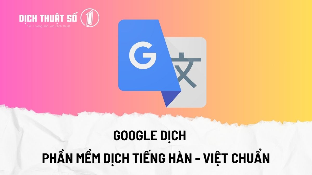 phần mềm dịch tiếng hàn sang tiếng việt