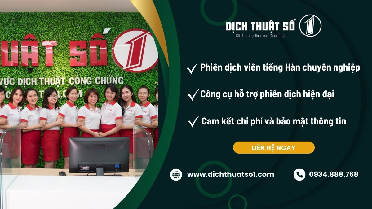 phiên dịch cabin tiếng hàn