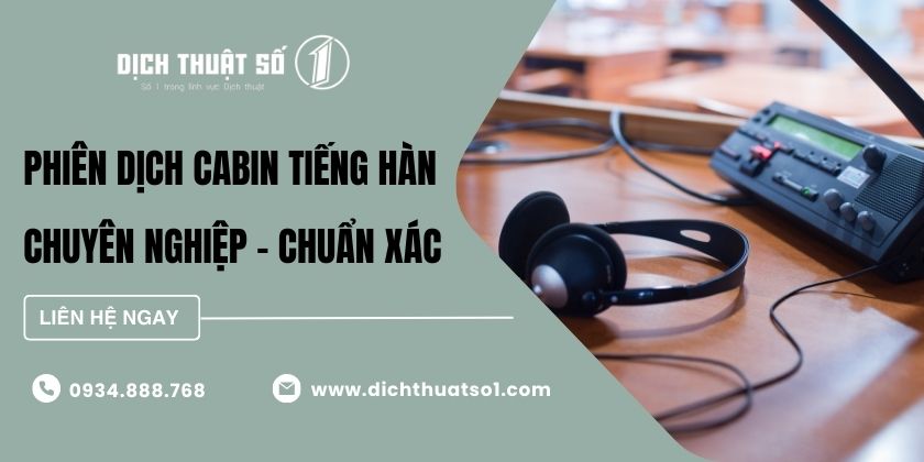 Phiên Dịch Cabin Tiếng Hàn