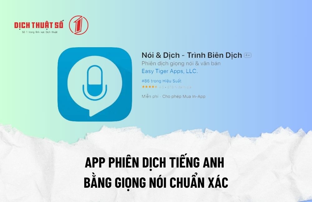 phiên dịch tiếng anh bằng giọng nói