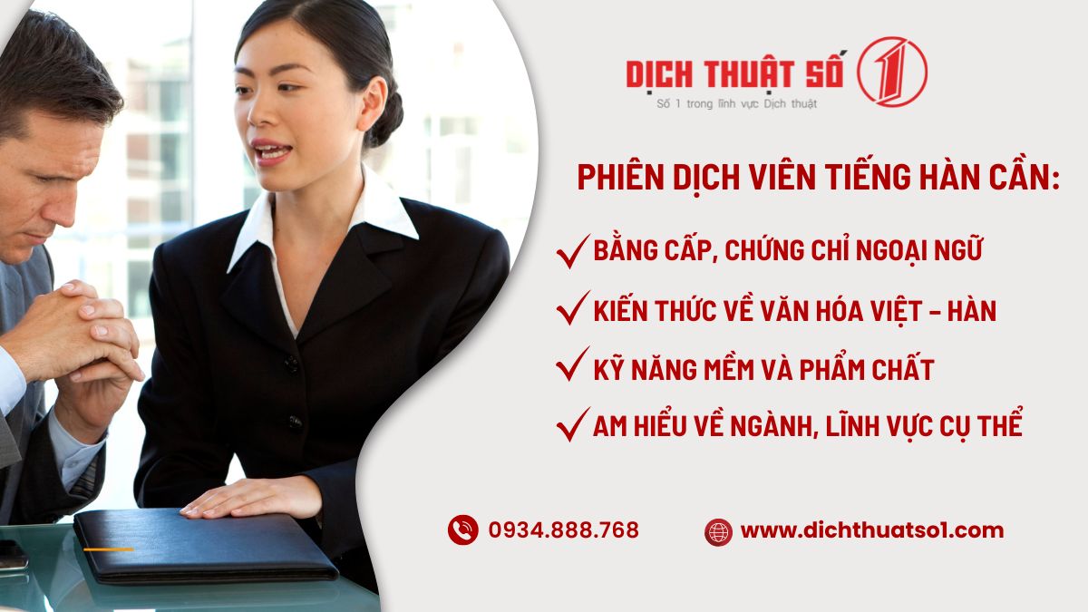 phiên dịch viên tiếng hàn