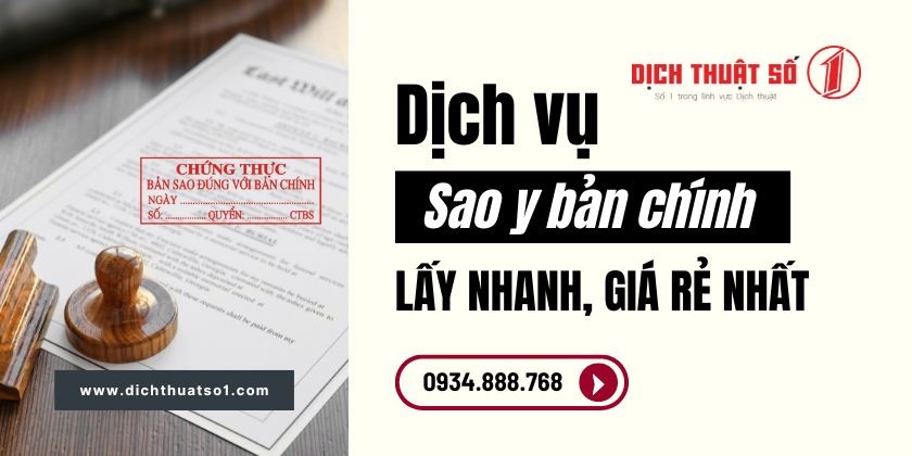 Chứng thực bản sao y ở đâu