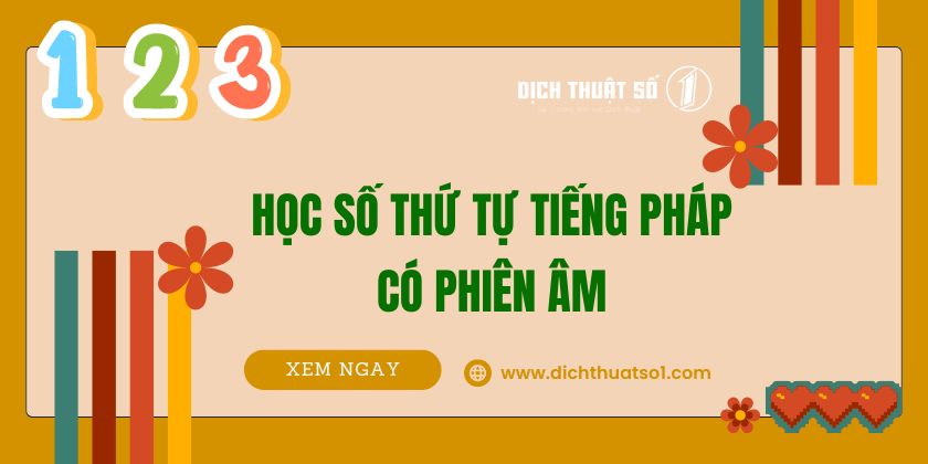 Số Thứ Tự Tiếng Pháp