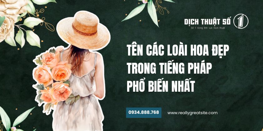 tên các loài hoa trong tiếng Pháp