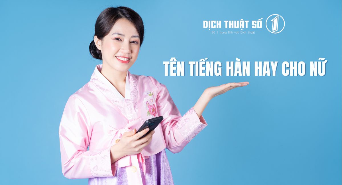 tên tiếng hàn hay cho nữ