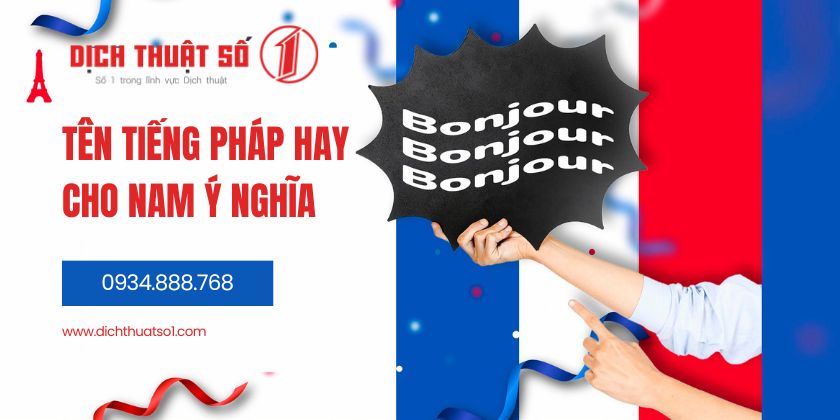 tên tiếng Pháp hay cho nam