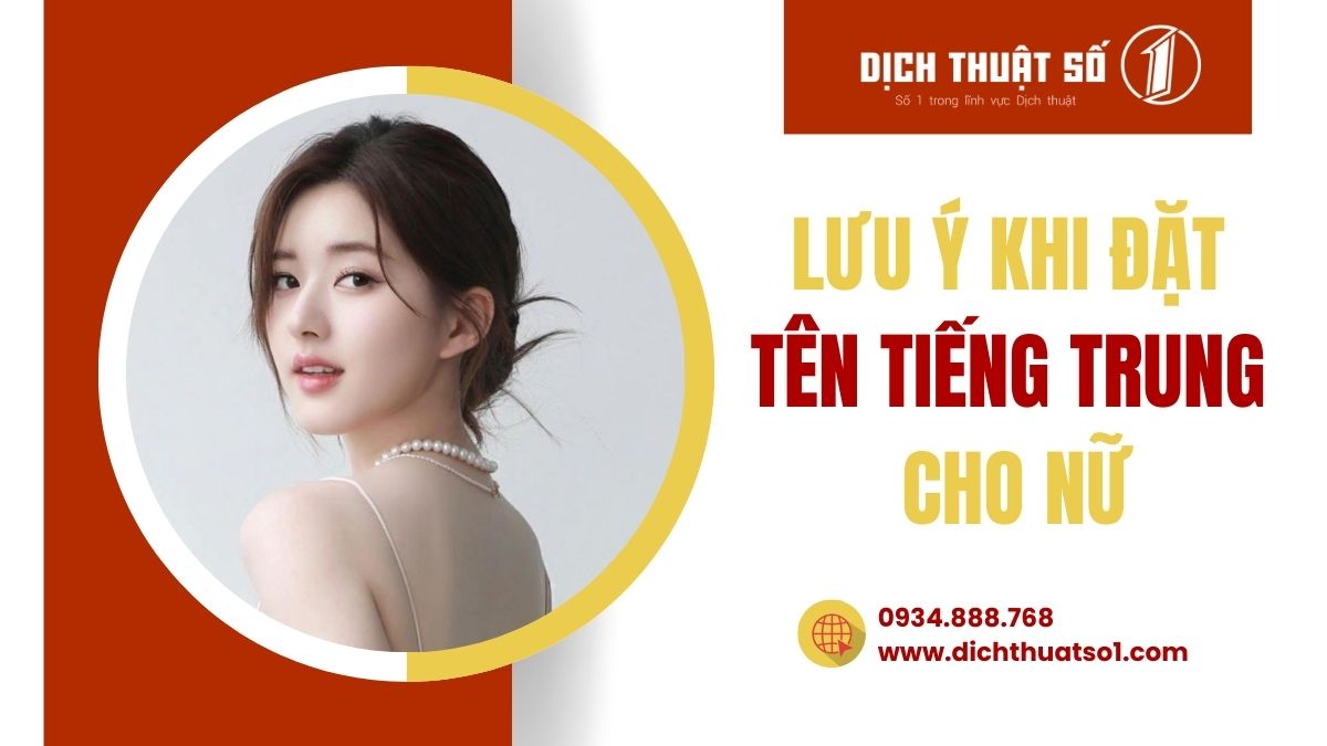 tên tiếng trung hay cho nữ