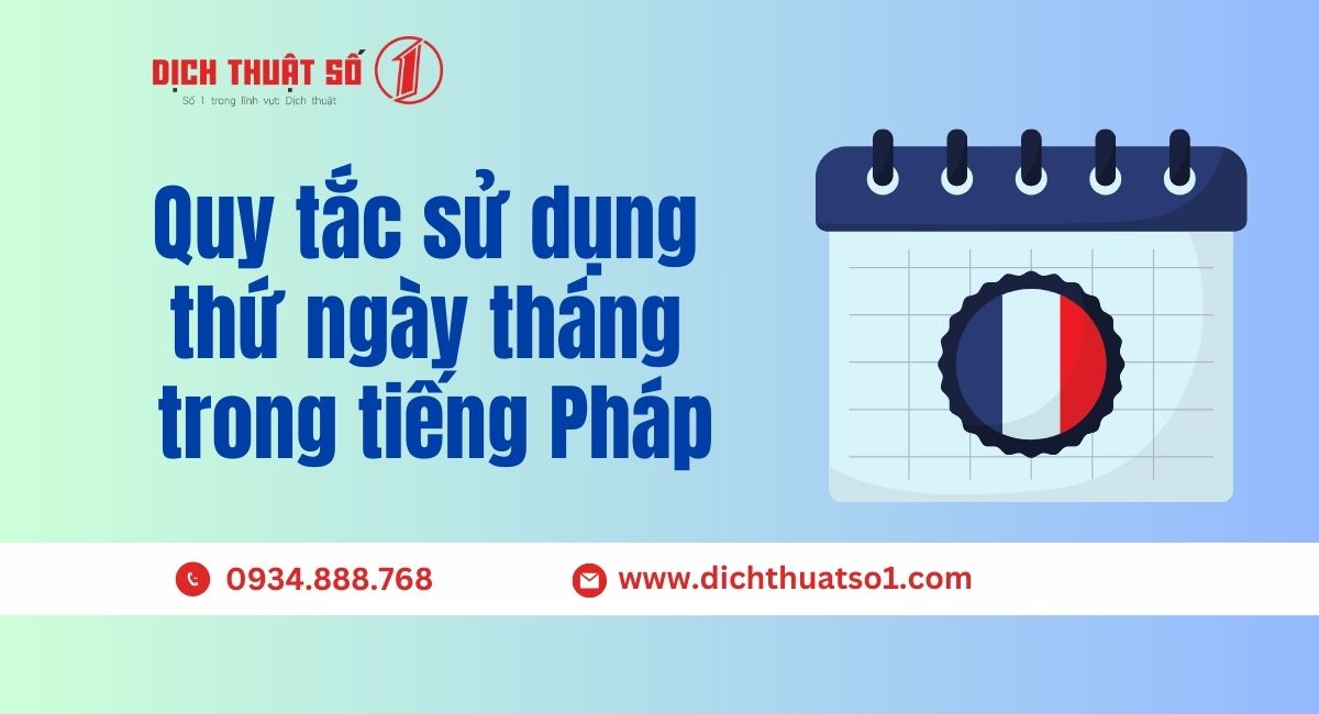 tháng trong tiếng Pháp