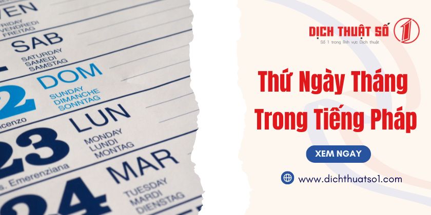 Tháng Trong Tiếng Pháp