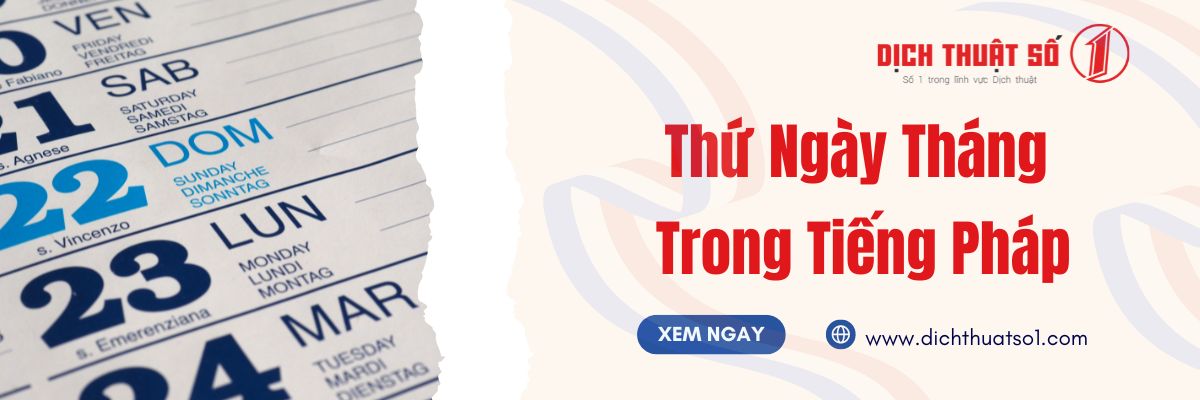 Tháng Trong Tiếng Pháp