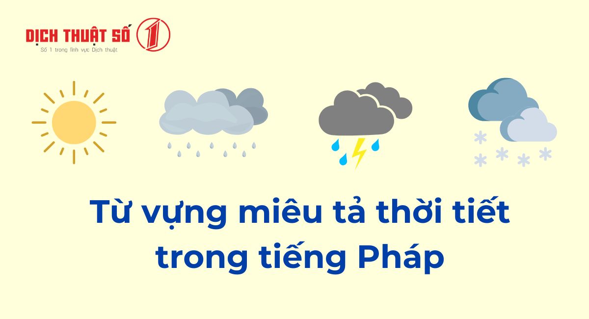 thời tiết trong tiếng pháp