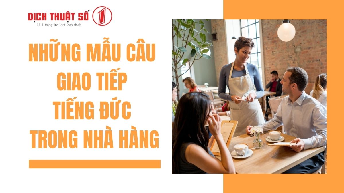 tiếng Đức trong nhà hàng