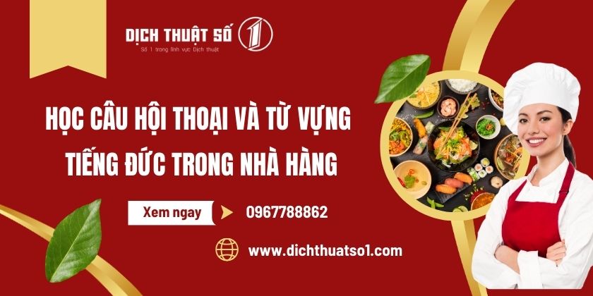 Tiếng Đức Trong Nhà Hàng