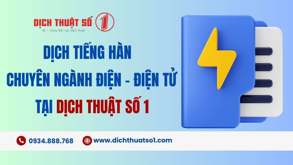 tiếng hàn chuyên ngành điện tử