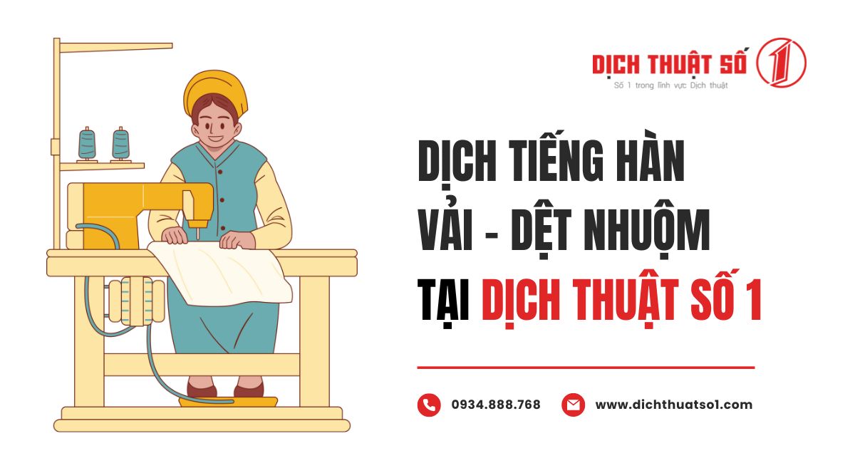 dịch thuật tiếng anh chuyên ngành vải, dệt nhuộm, may mặc