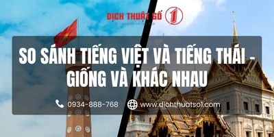 Những nét giống và khác nhau giữa tiếng Thái và tiếng Việt