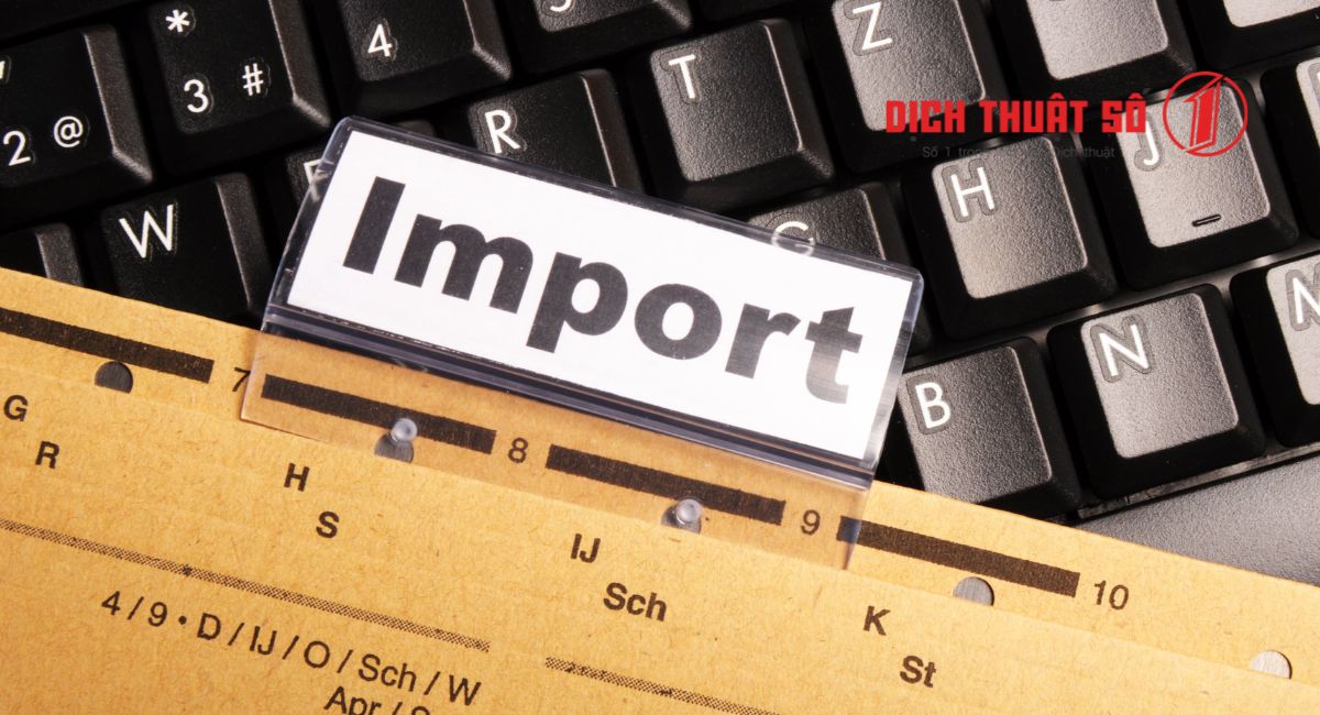 Tờ khai hàng hóa nhập khẩu tiếng Anh là gì?