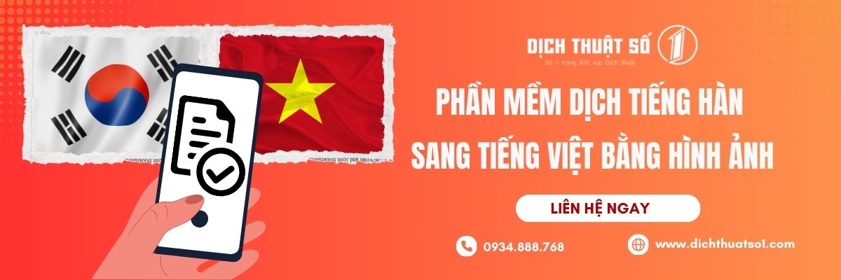 Phần Mềm Dịch Tiếng Hàn Sang Tiếng Việt Bằng Hình Ảnh