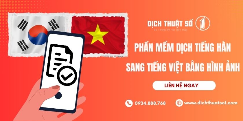 Phần Mềm Dịch Tiếng Hàn Sang Tiếng Việt Bằng Hình Ảnh